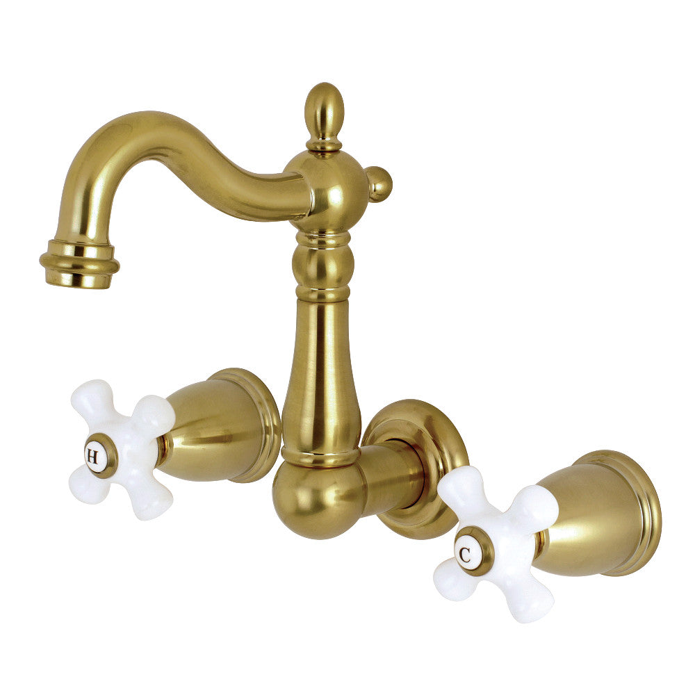 Kingston Brass KS1223PX Heritage Wall Mount Bathroom Faucet