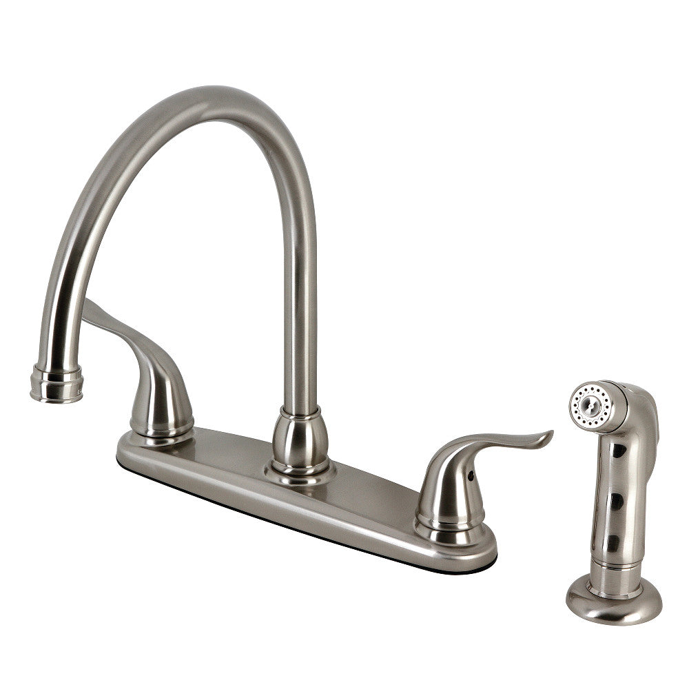 Kingston Brass KB791YLSP Yosemite 8-Inch Centerset Kitchen Faucet with Sprayer