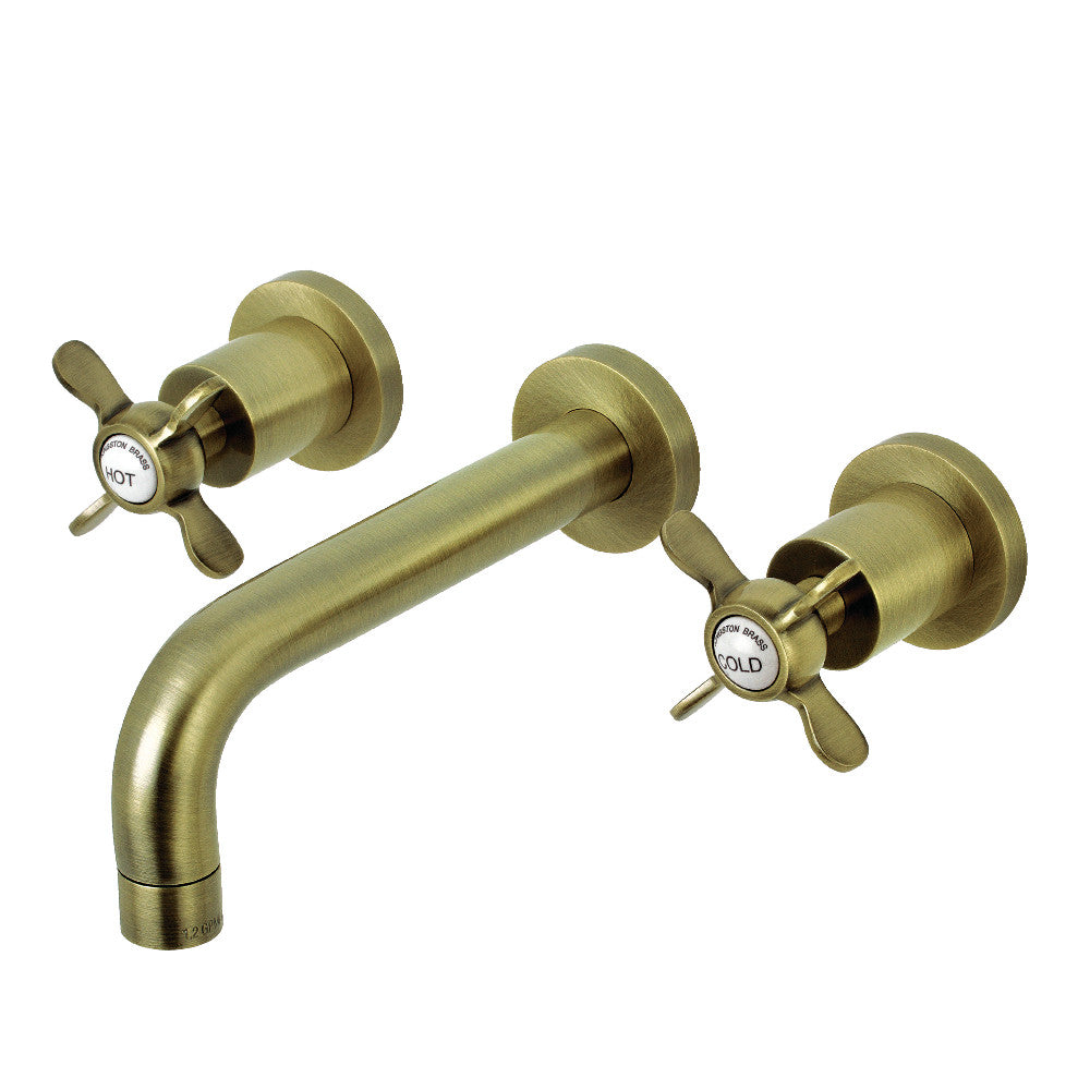 Kingston Brass KS8121BEX Essex 2-Handle 8 in. Wall Mount Bathroom Faucet