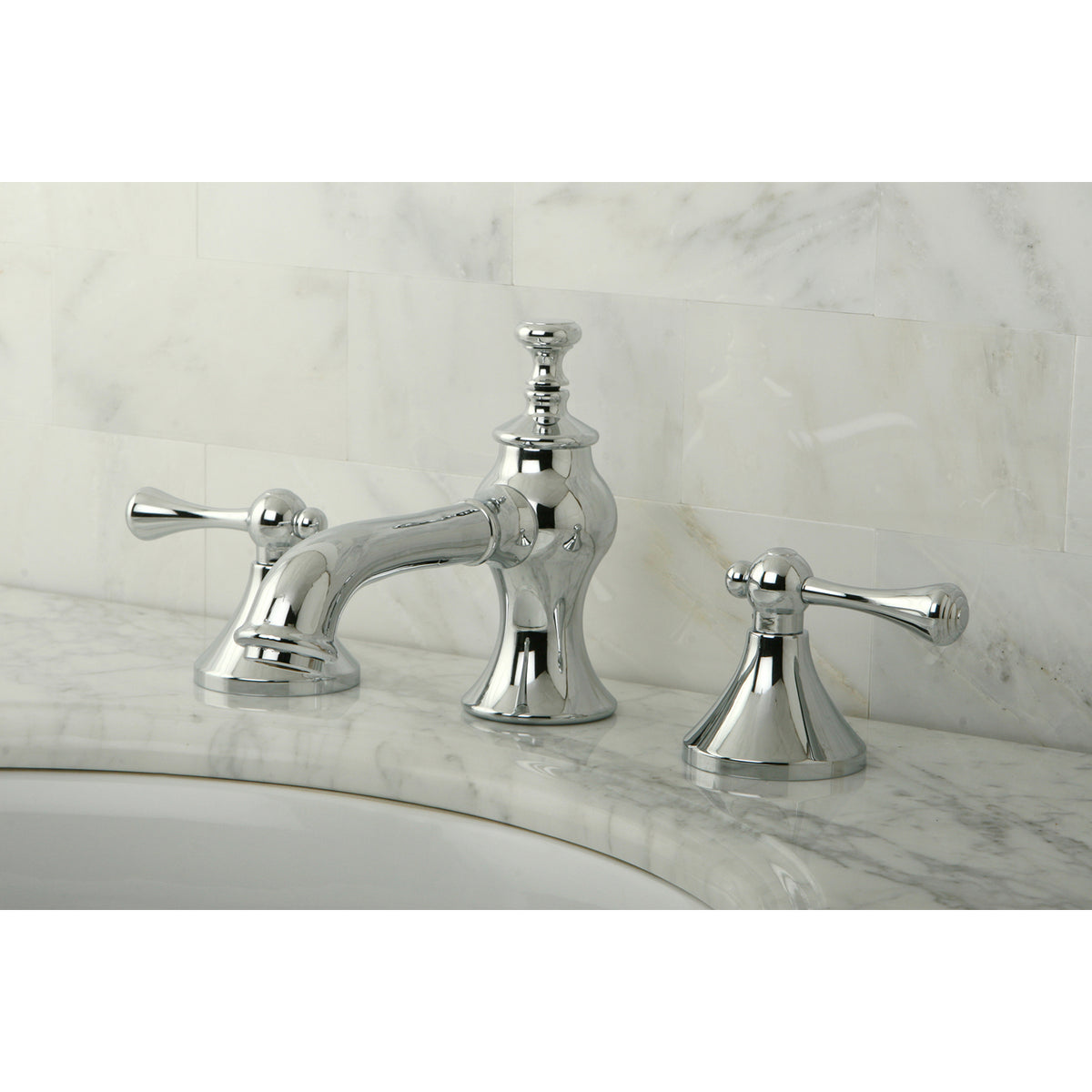 Kingston Brass KC7068BL 8 in. Widespread Bathroom Faucet