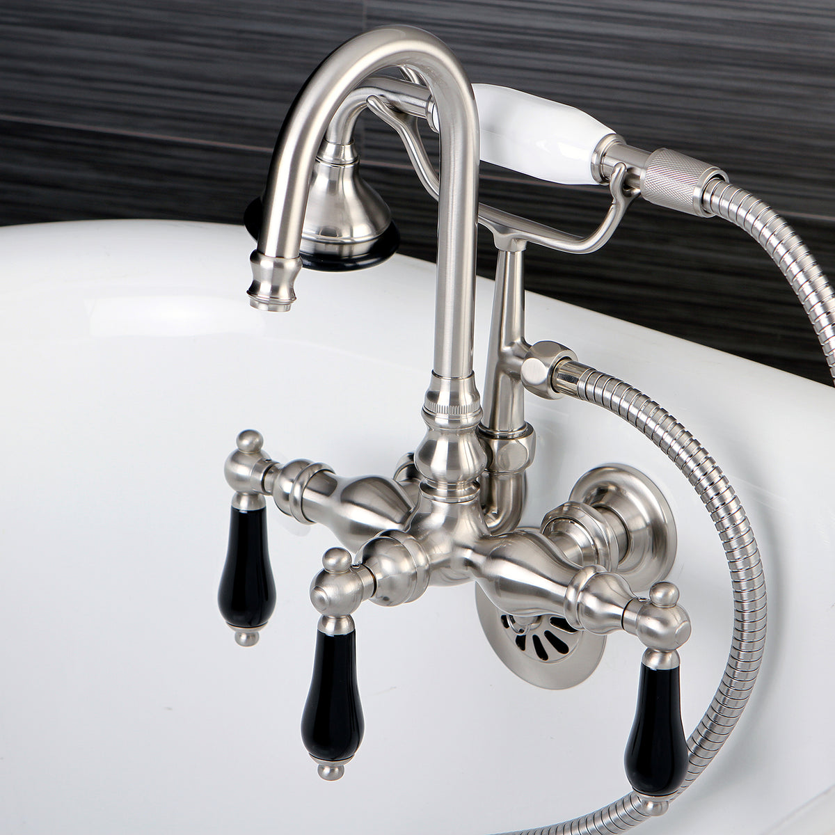 Aqua Vintage Duchess Wall Mount Clawfoot Tub Faucet