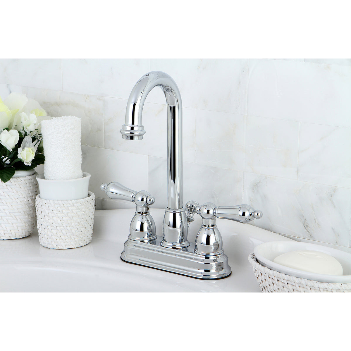 Kingston Brass KB3611AL 4 in. Centerset Bathroom Faucet