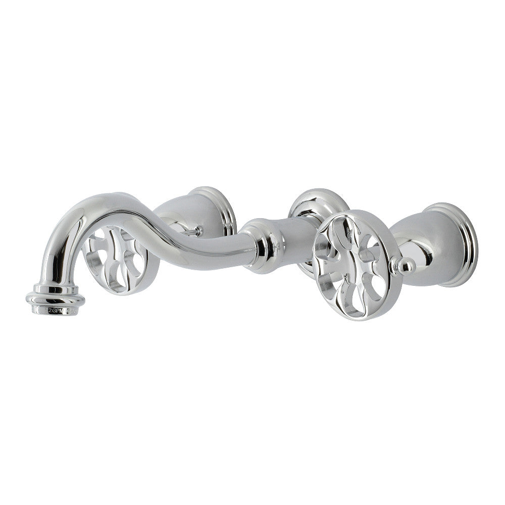 Kingston Brass KS3128RX Belknap Two-Handle Wall Mount Bathroom Faucet