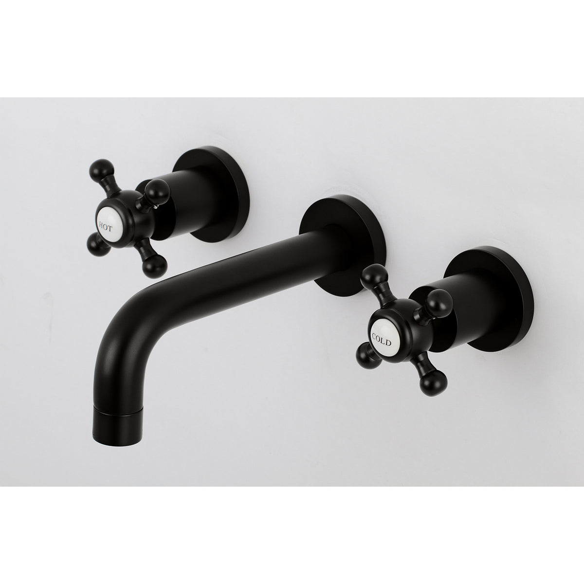 Kingston Brass KS8121BX Metropolitan 2-Handle 8 in. Wall Mount Bathroom Faucet