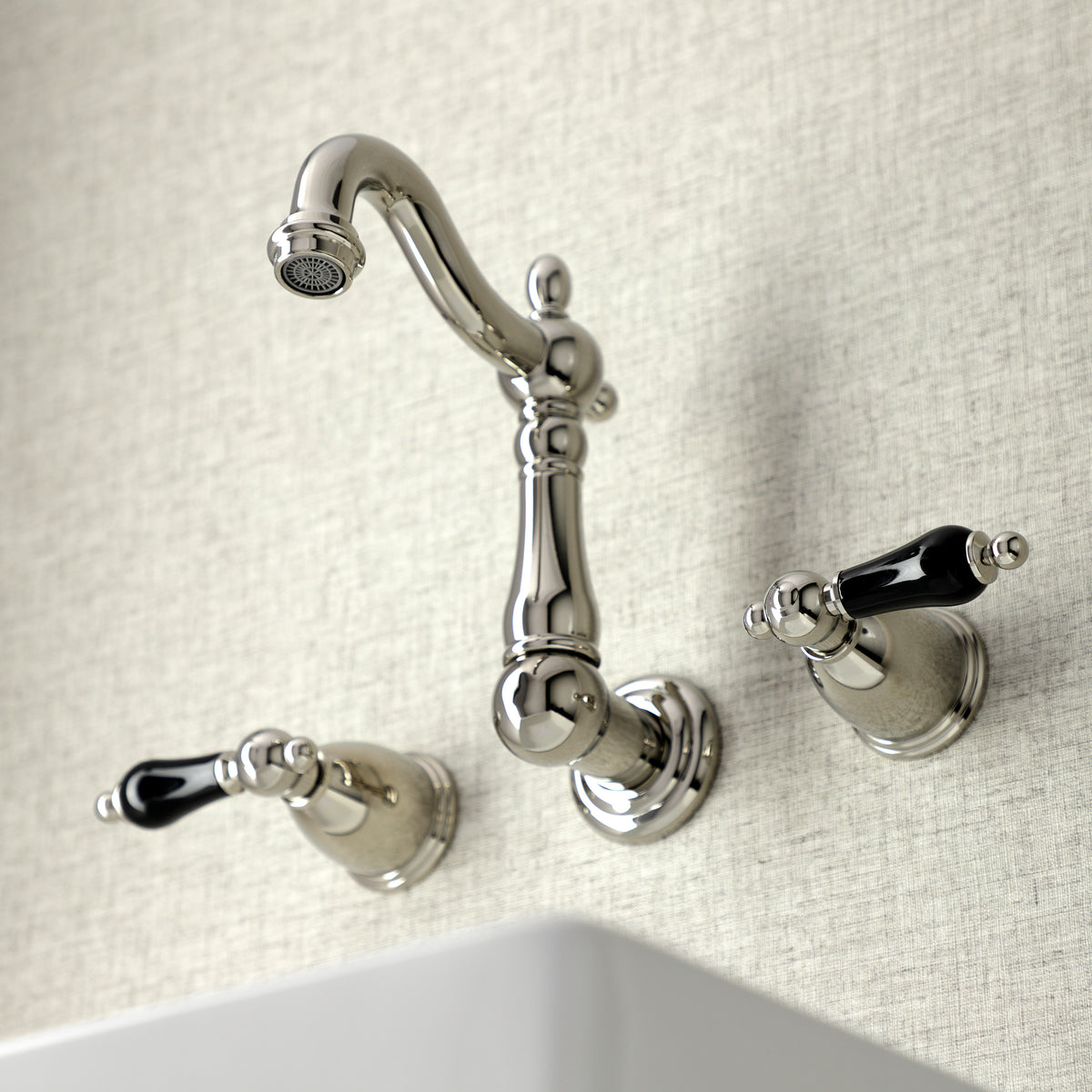 Kingston Brass KS1220PKL Duchess Two-Handle Wall Mount Bathroom Faucet
