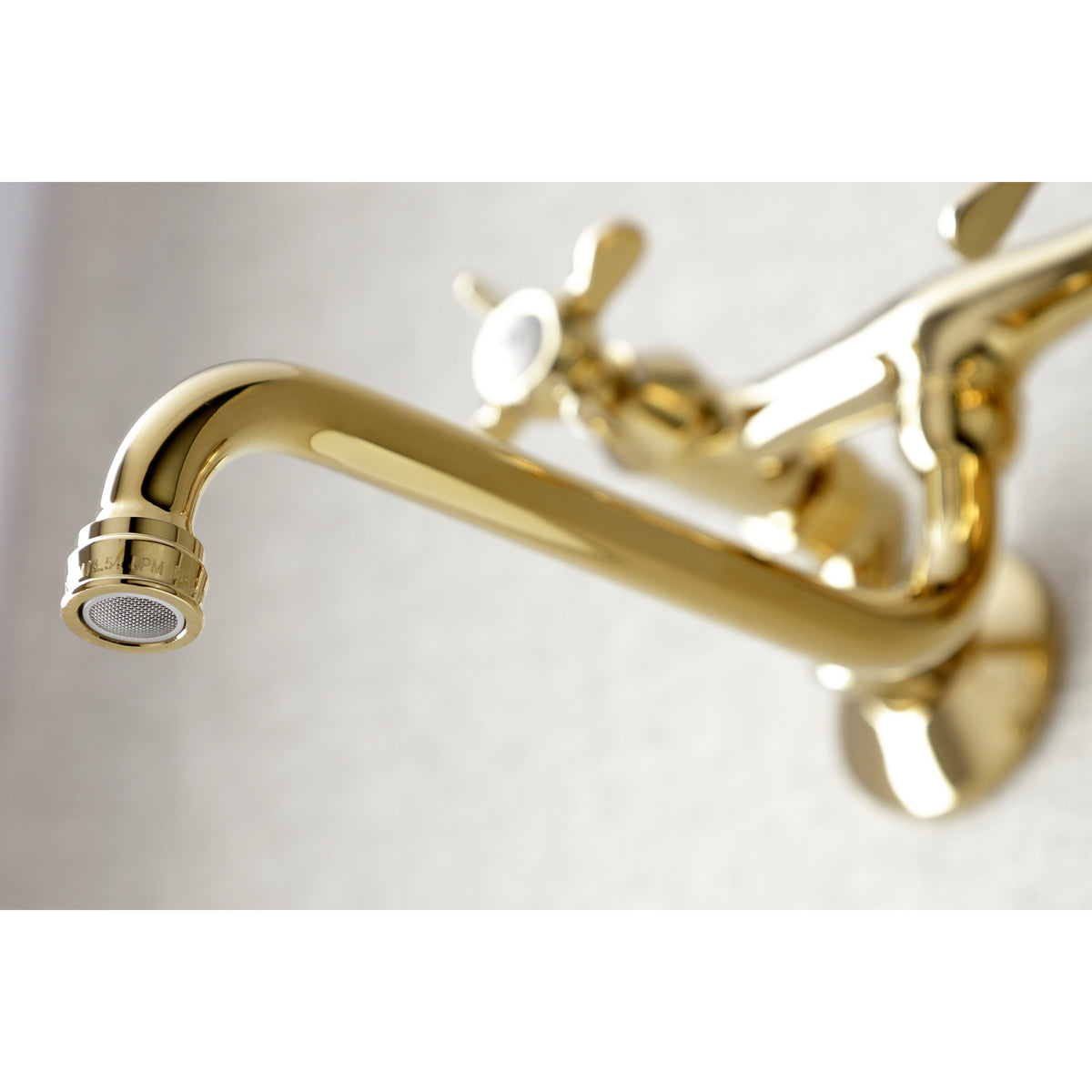 Kingston Brass KS115SN Essex Two Handle Wall Mount Bathroom Faucet