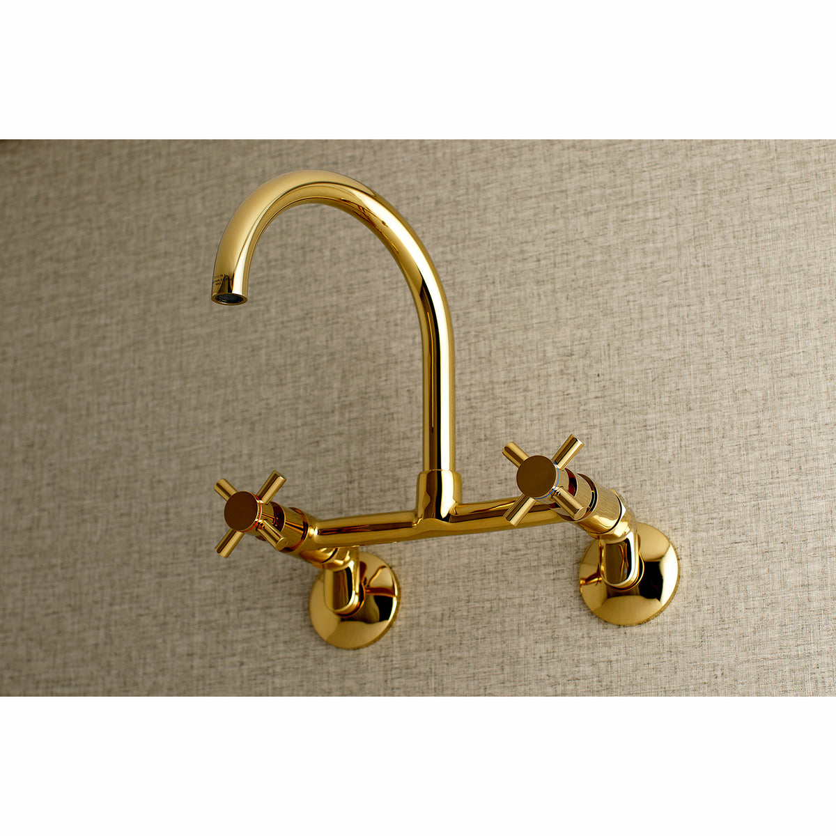 Kingston Brass KS414ORB Concord 8-Inch Adjustable Center Wall Mount Kitchen Faucet