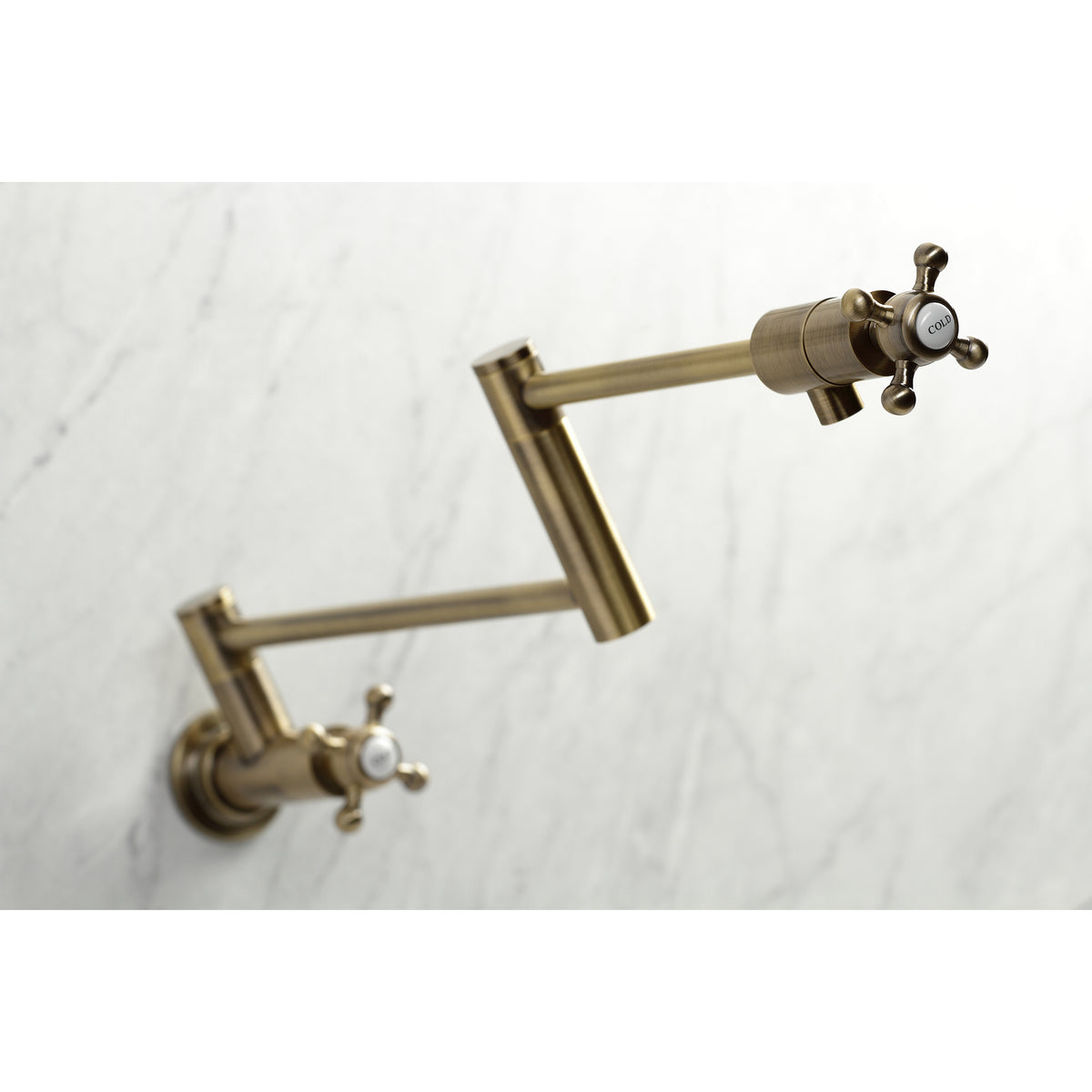 Kingston Brass KS4106BX Metropolitan Wall Mount Pot Filler