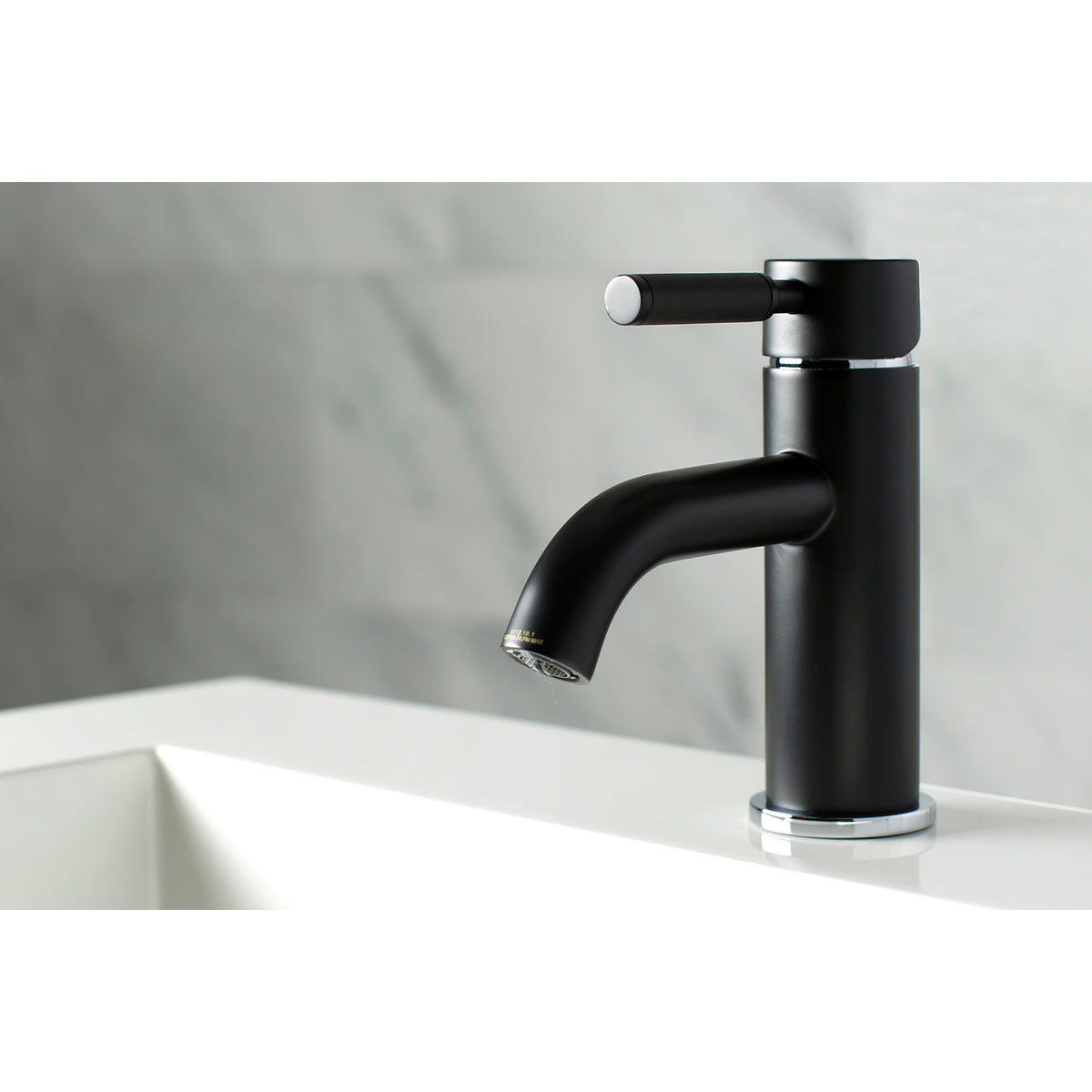 Fauceture LS8229DKL Kaiser Single-Handle Bathroom Faucet with Push Pop-Up