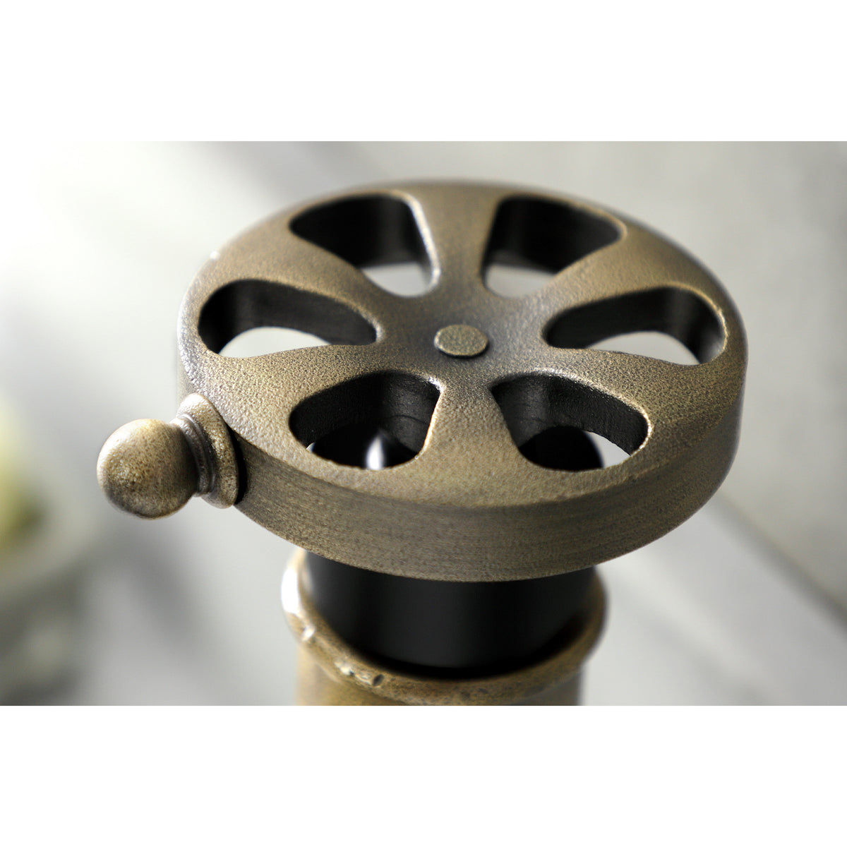 Kingston Brass KSD2824RX Belknap Single-Handle Bathroom Faucet with Push Pop-Up