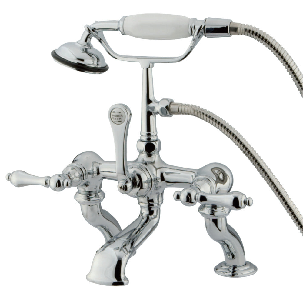 Vintage 7-Inch Deck Mount Tub Faucet with Hand Shower