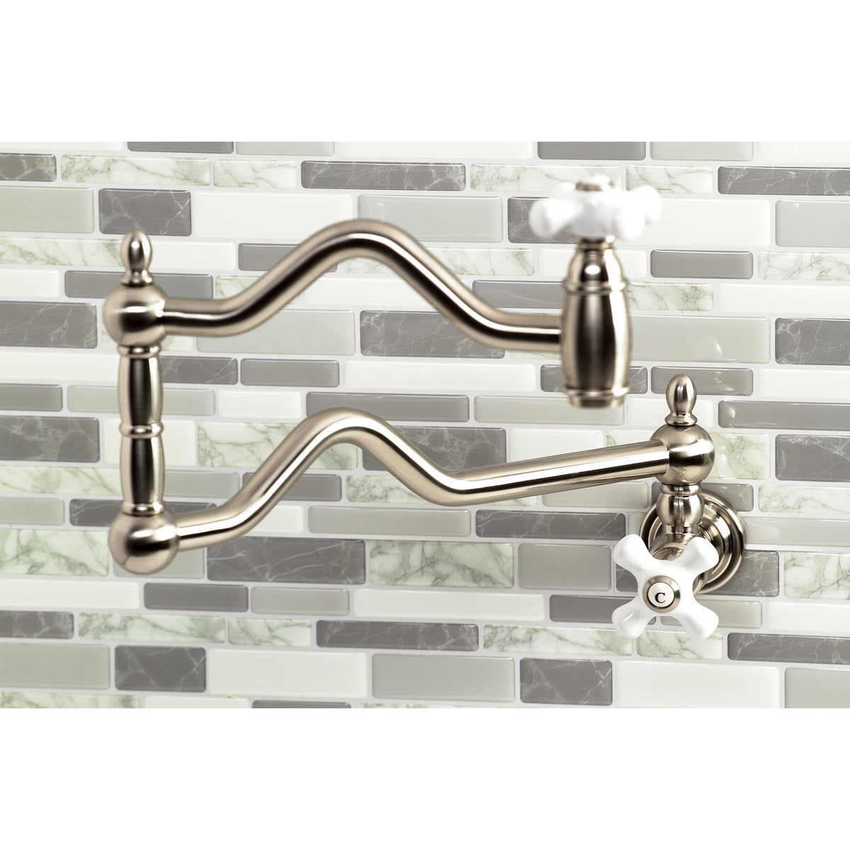 Kingston Brass KS2100PX Heritage Wall Mount Pot Filler