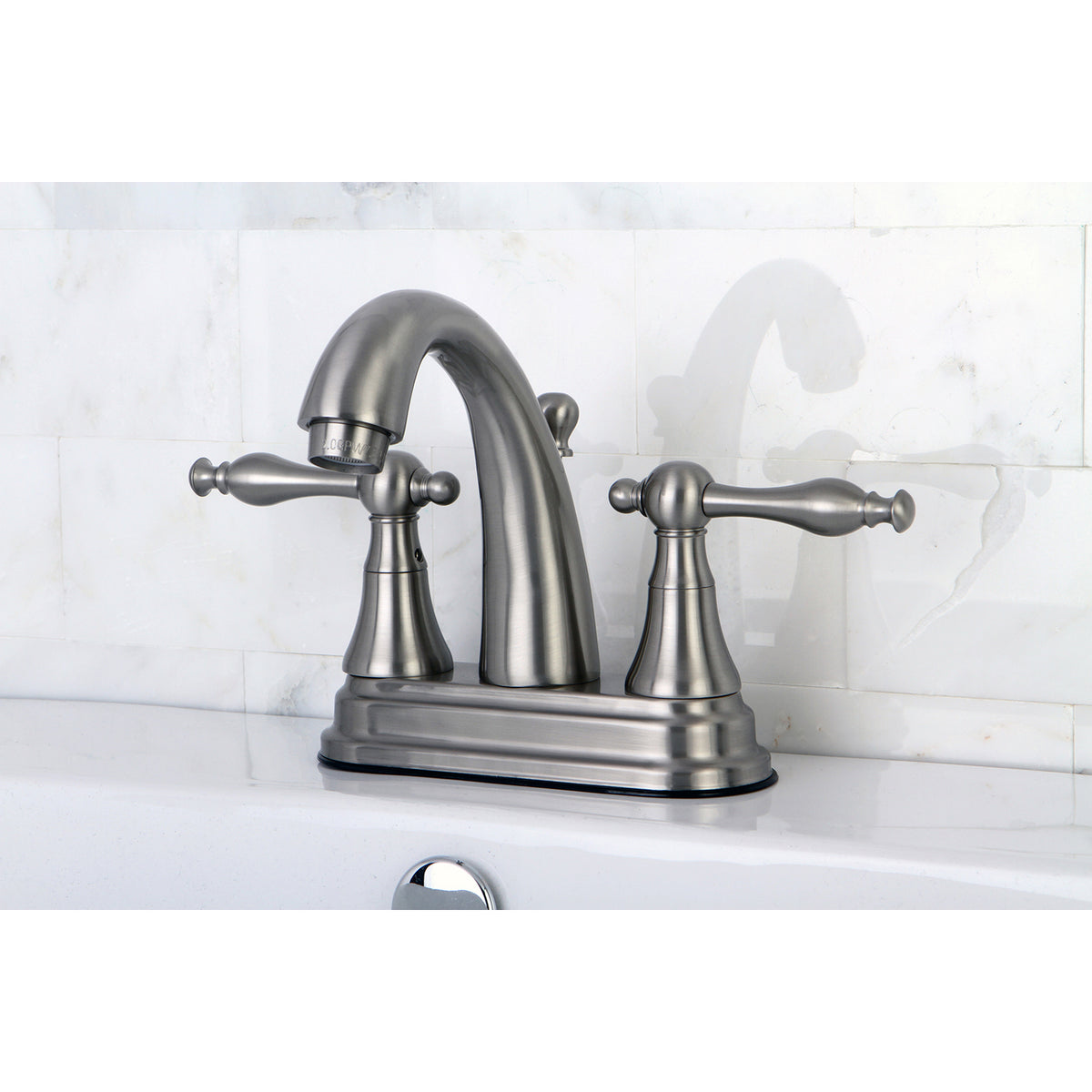 Kingston Brass KS7612NL 4 in. Centerset Bathroom Faucet