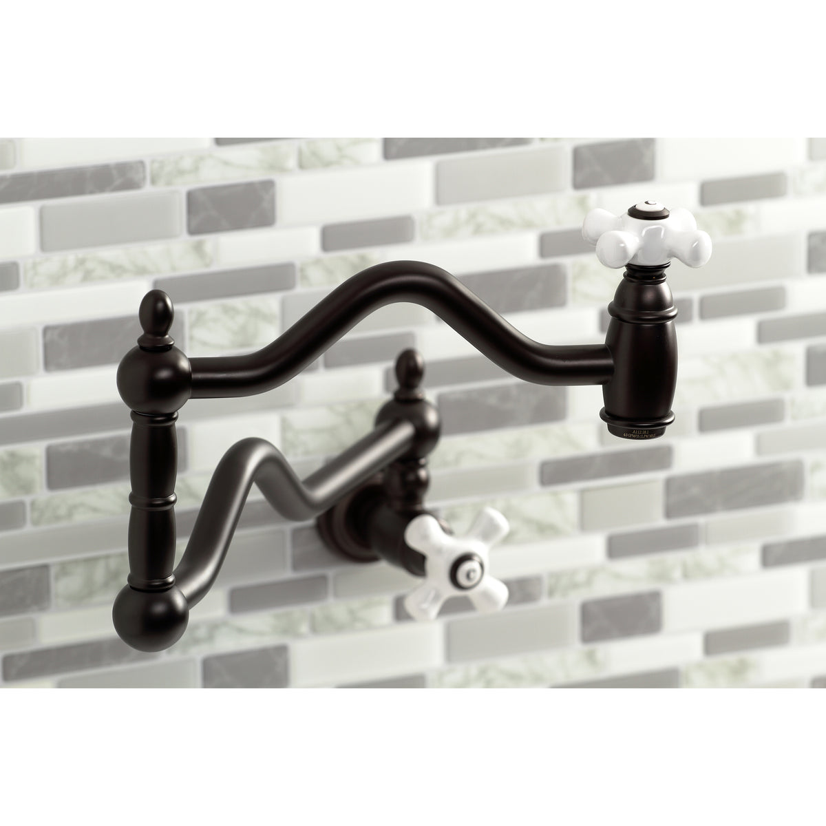 Kingston Brass KS2100PX Heritage Wall Mount Pot Filler