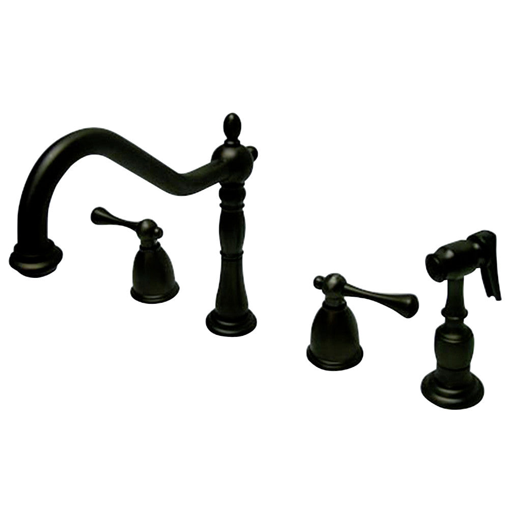 Kingston Brass KB7798BLBS Widespread Kitchen Faucet