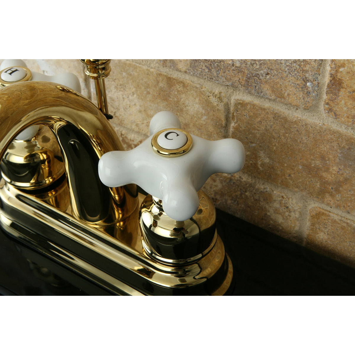 Kingston Brass KB5613PX Restoration 4 in. Centerset Bathroom Faucet