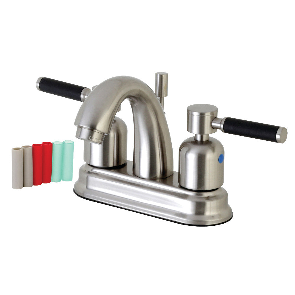 Kingston Brass FB5618DKL 4 in. Centerset Bathroom Faucet