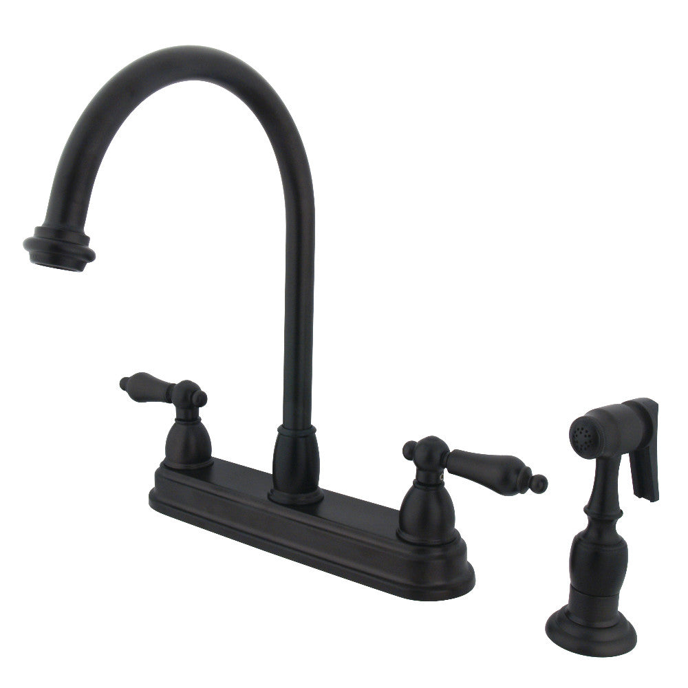 Kingston Brass KB3752ALBS Restoration 8-Inch Centerset Kitchen Faucet