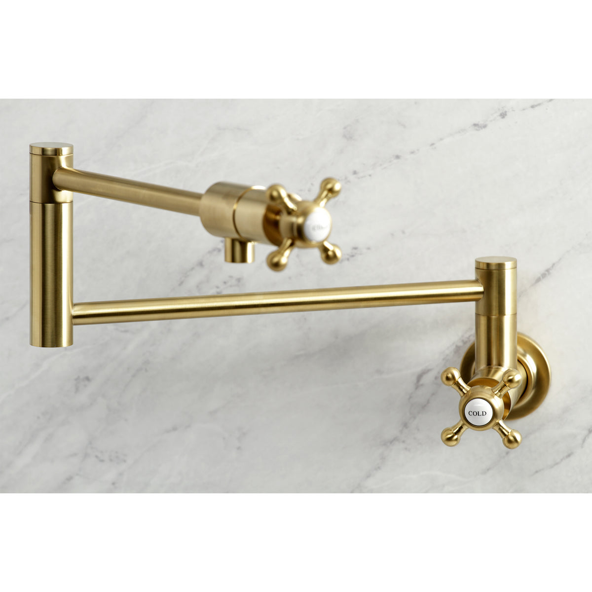 Kingston Brass KS4106BX Metropolitan Wall Mount Pot Filler