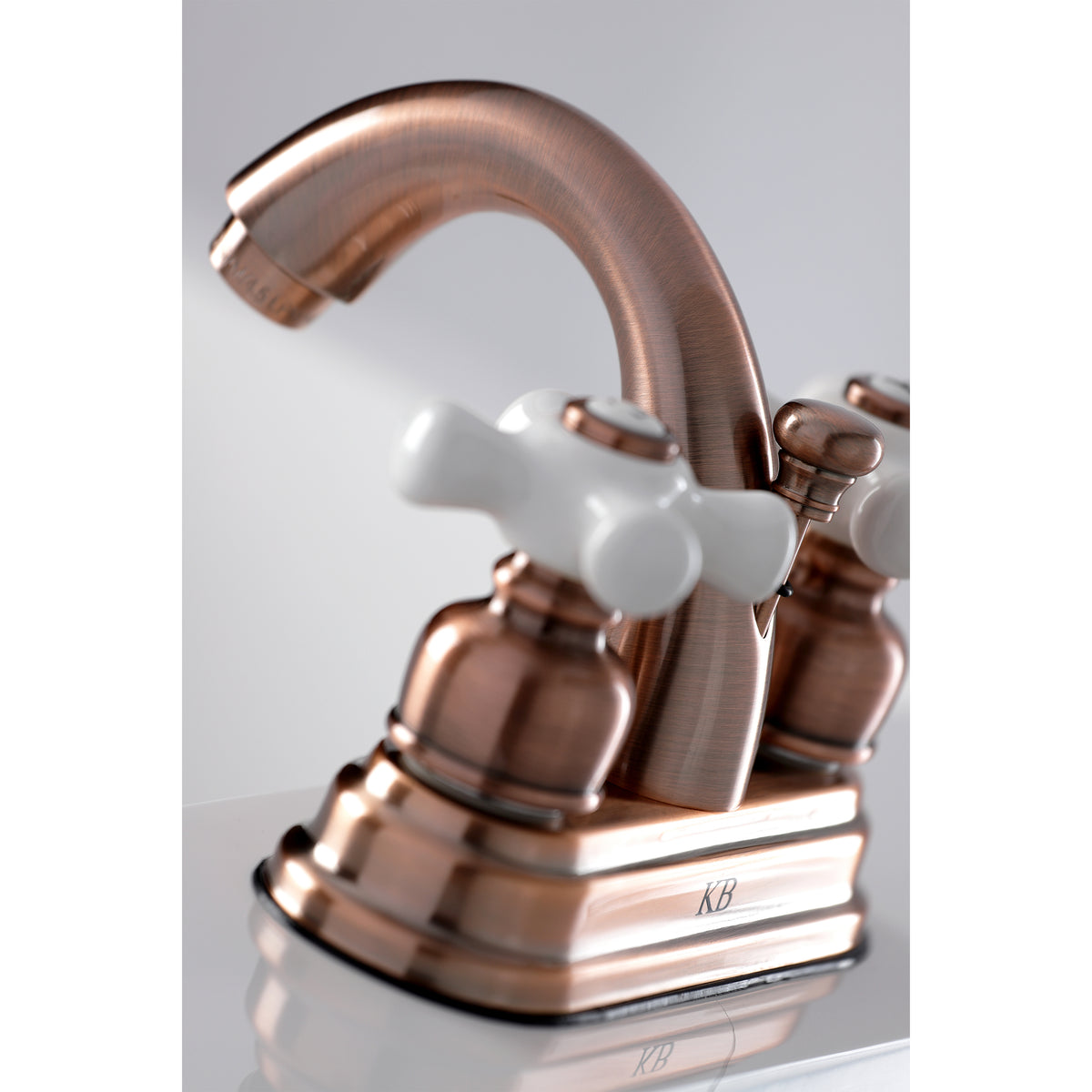 Kingston Brass KB5613PX Restoration 4 in. Centerset Bathroom Faucet