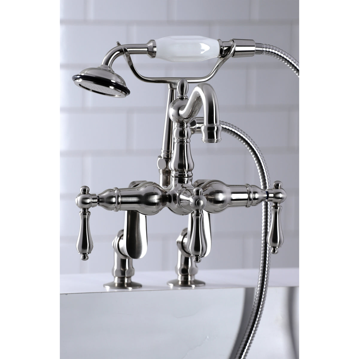 Vintage Clawfoot Tub Faucet with Hand Shower