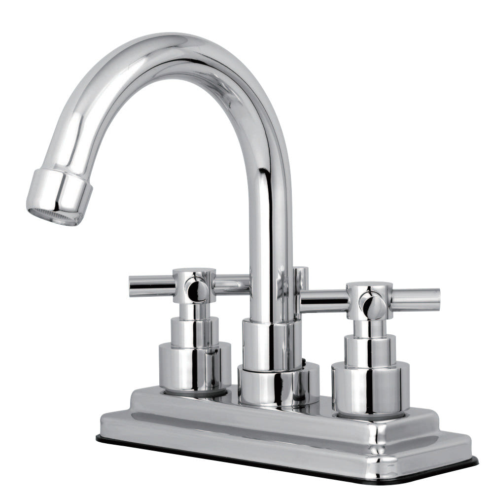 Kingston Brass KS8661EX Elinvar 4 in. Centerset Bathroom Faucet with Brass Pop-Up