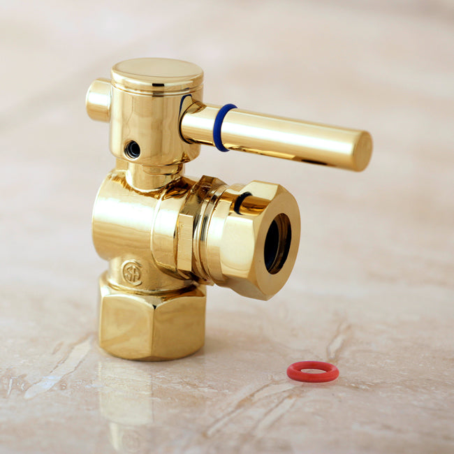 Kingston Brass 1/2" FIP X 1/2" or 7/16" Slip Joint Angle Stop Valve