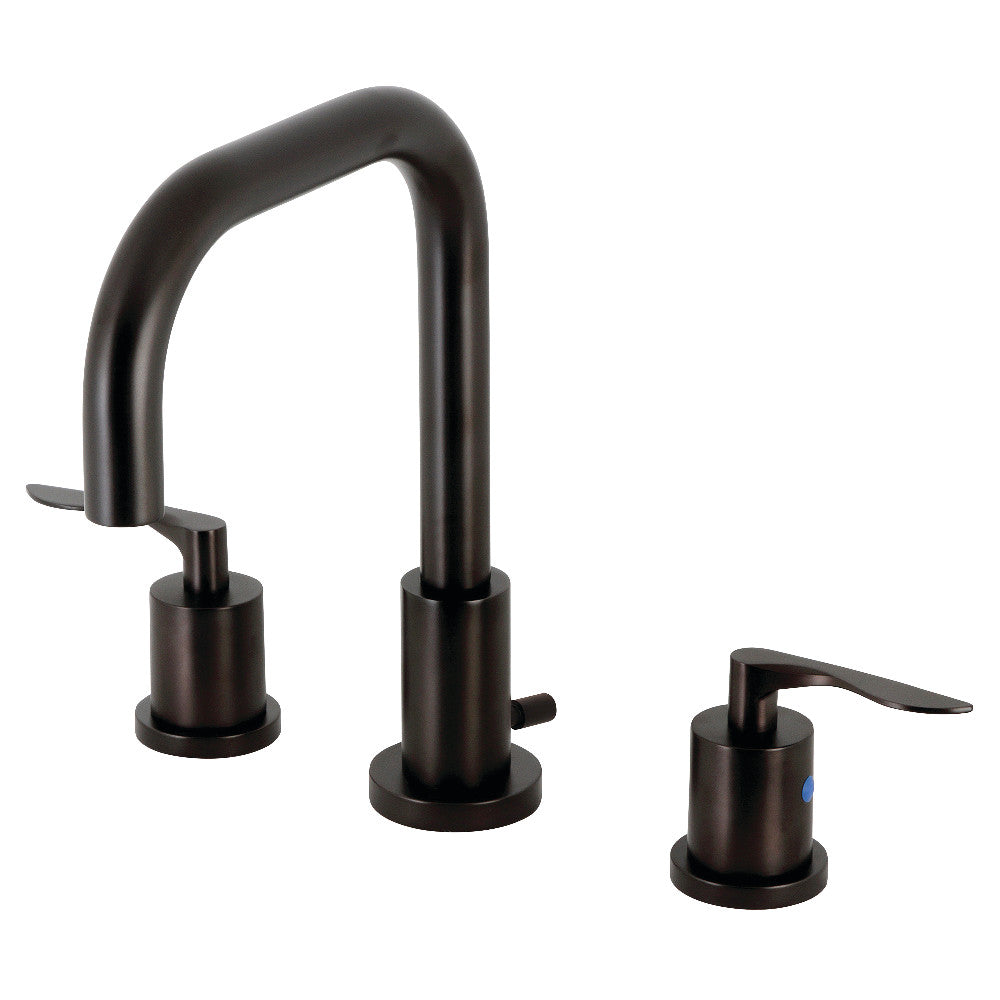 Kingston Brass FSC8930SVL Serena Widespread Bathroom Faucet with Brass Pop-Up