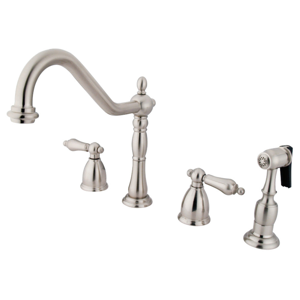 Kingston Brass KB1791ALBS Widespread Kitchen Faucet
