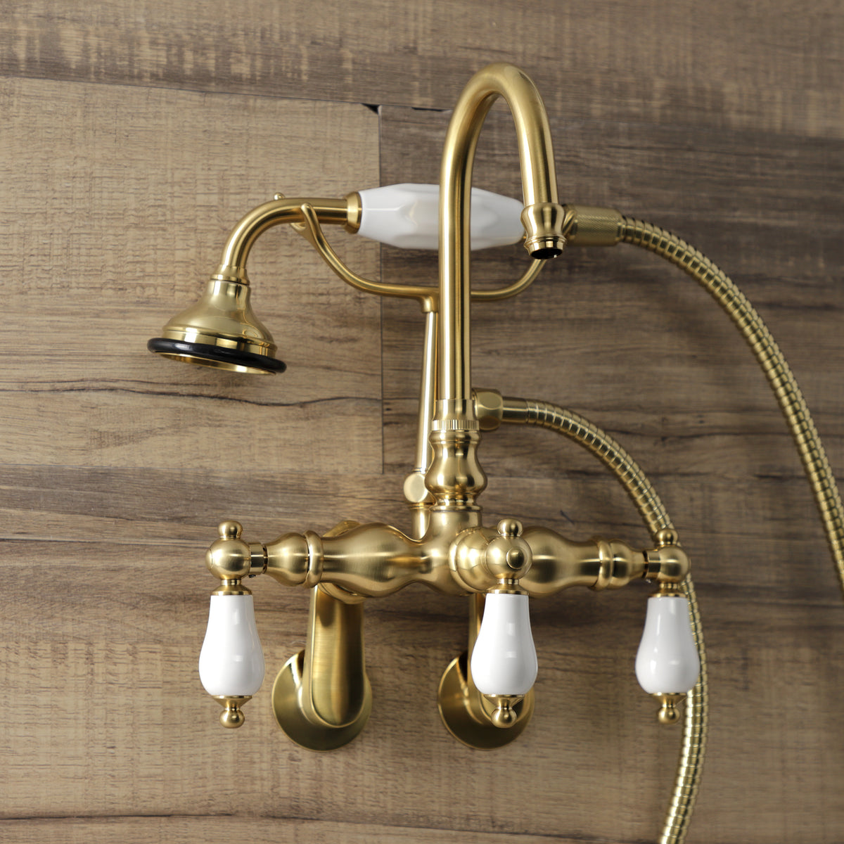 Aqua Vintage Wall Mount Clawfoot Tub Faucets