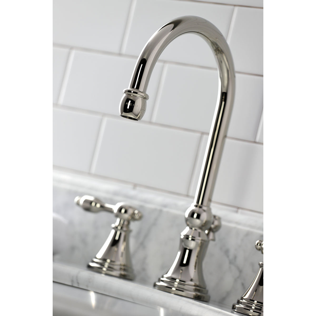 Kingston Brass KS2981TAL Tudor Widespread Bathroom Faucet with Brass Pop-Up