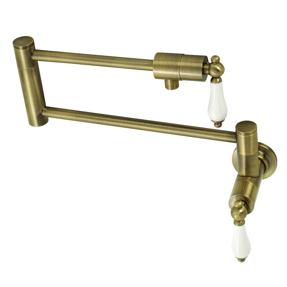 Kingston Brass KS4106PL Metropolitan Wall Mount Pot Filler