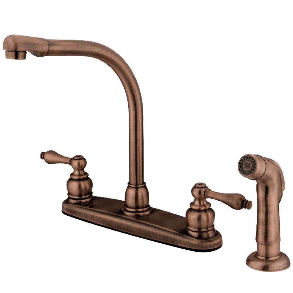 Kingston Brass KB716ALSP Victorian Centerset Kitchen Faucet