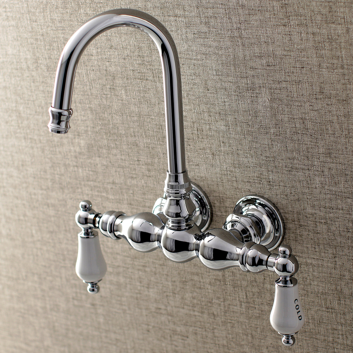 Aqua Vintage 3-3/8 Inch Wall Mount Tub Faucet