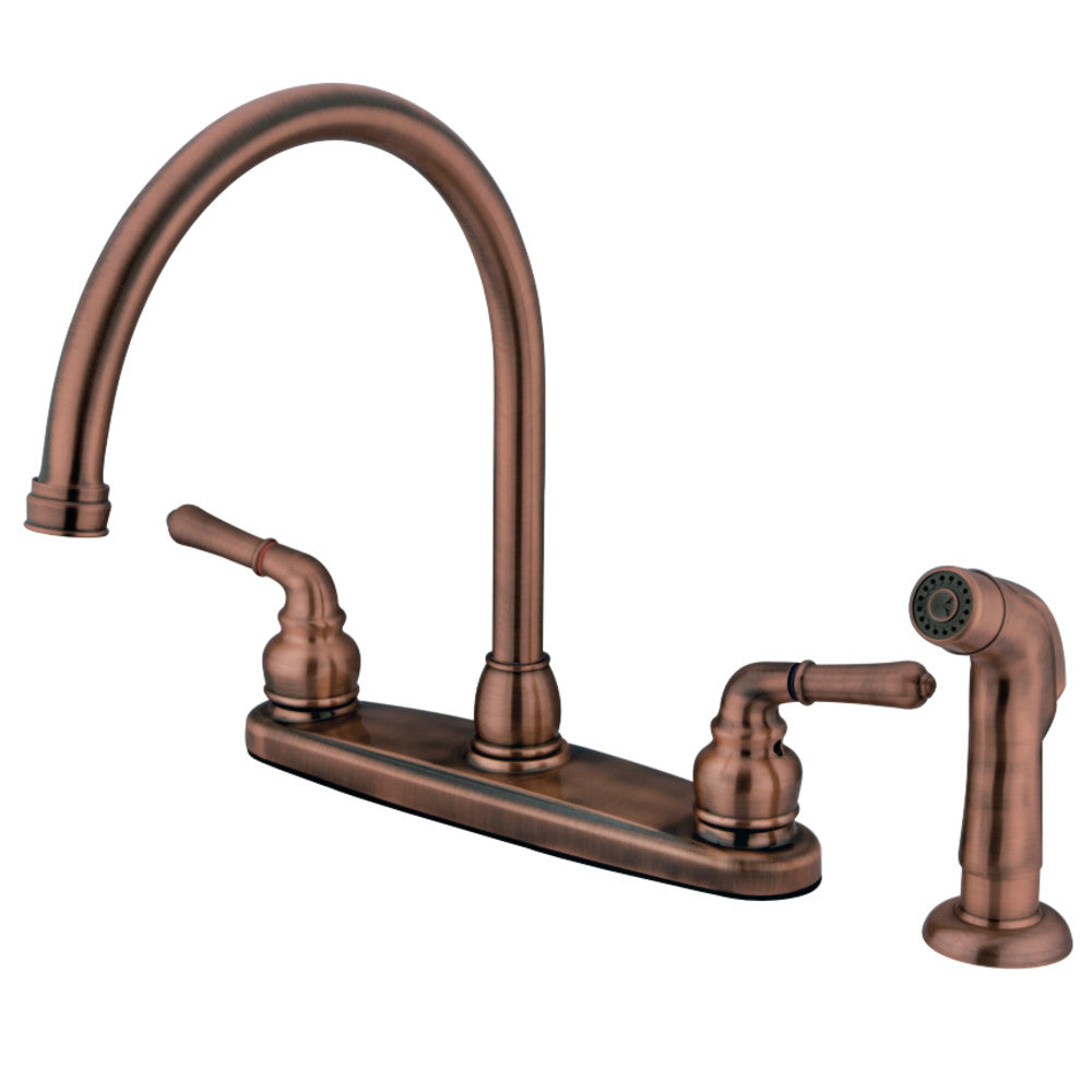 Kingston Brass GKB791SP Magellan Centerset Kitchen Faucet