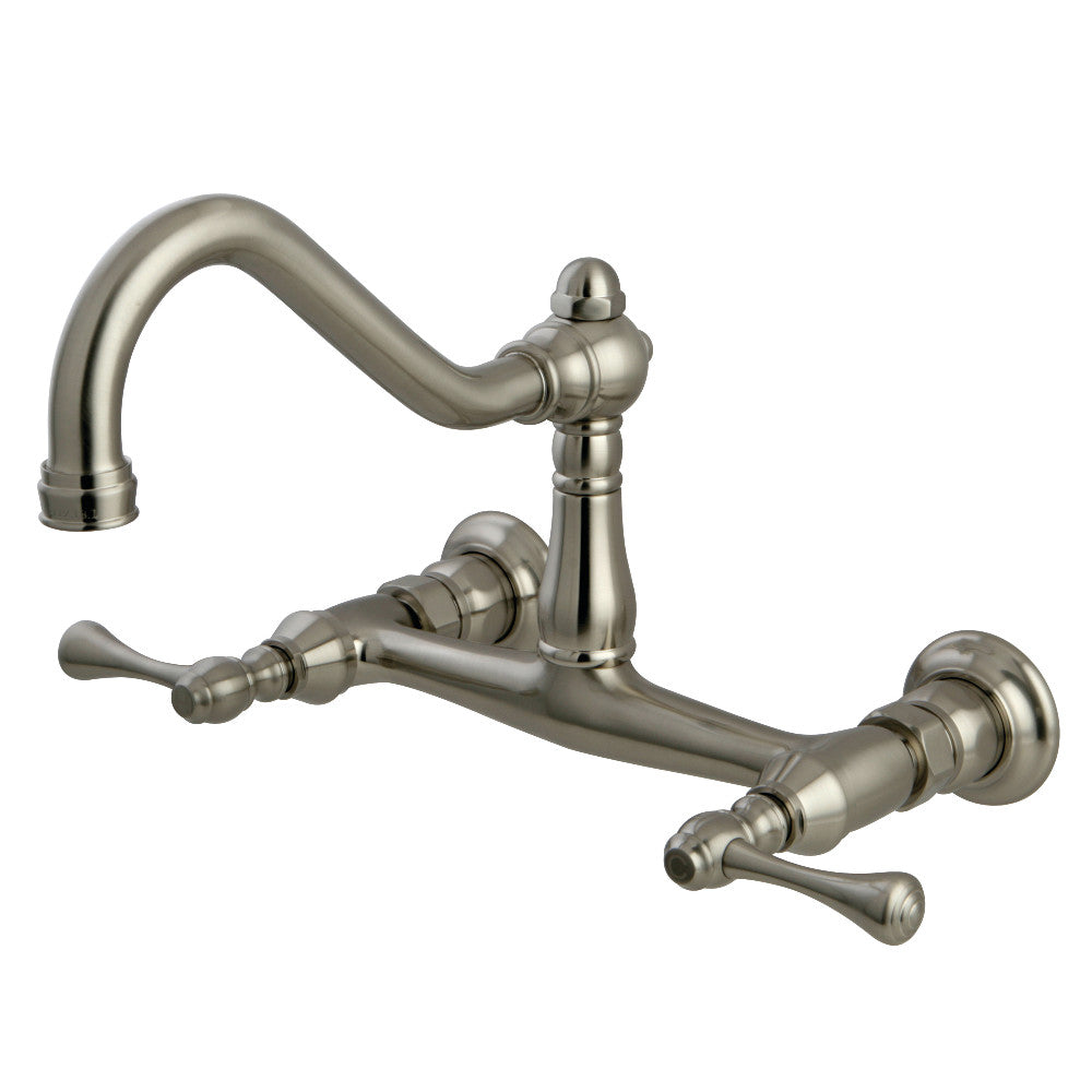 Kingston Brass KS3246BL 8" Center Wall Mount Bathroom Faucet