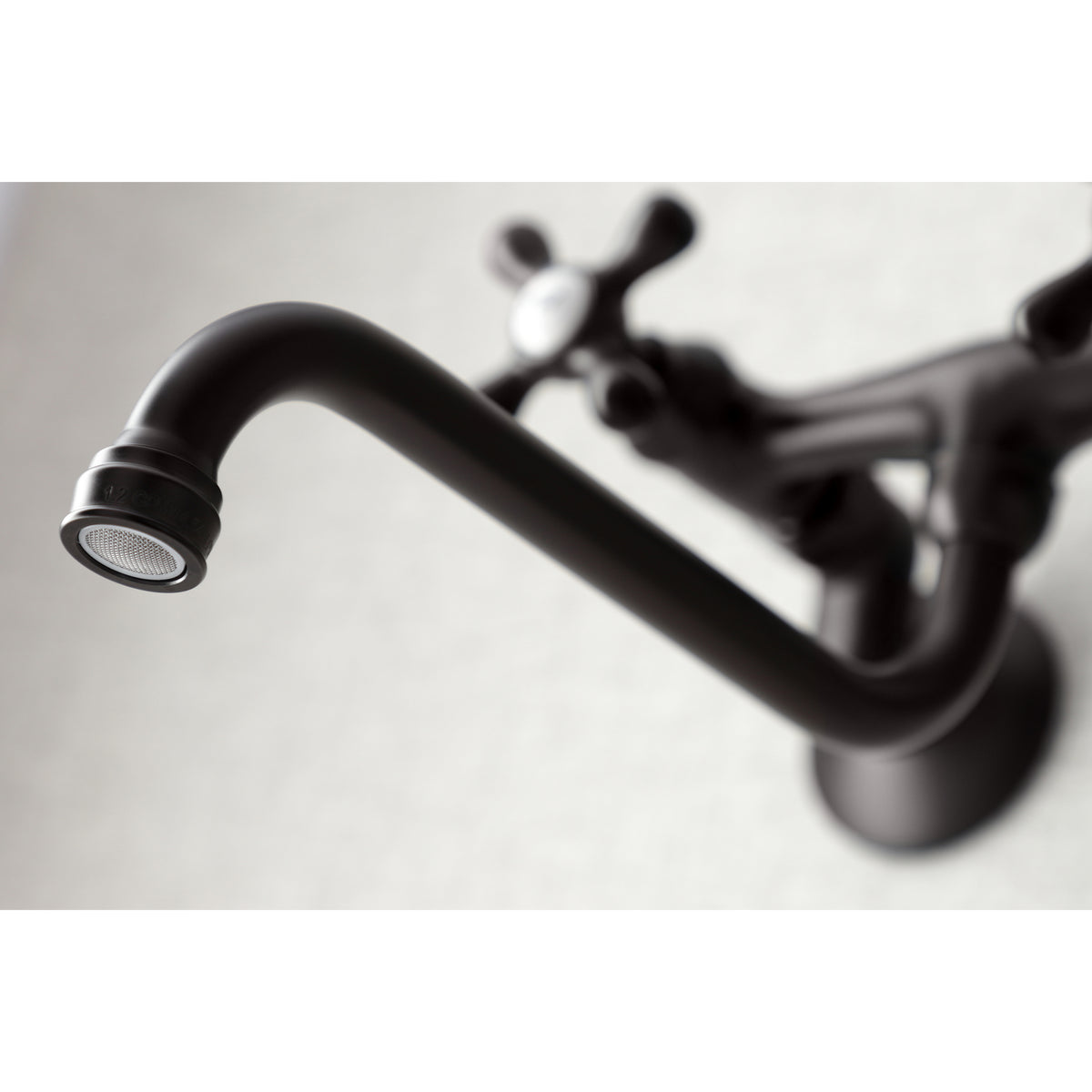 Kingston Brass KS215SN Kingston Two Handle Wall Mount Bathroom Faucet