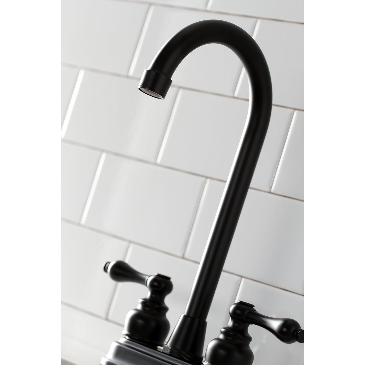 Kingston Brass KB492AL Victorian 4" Centerset High Arch Bar Faucet