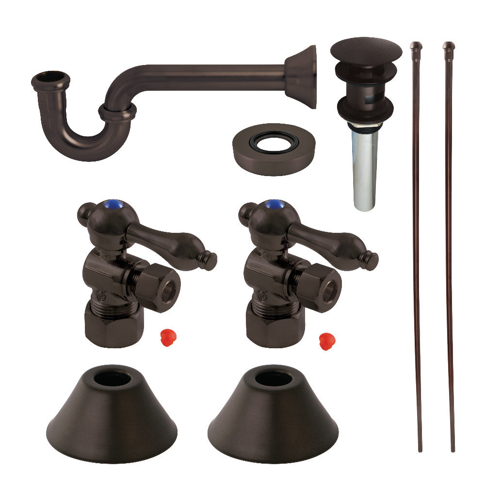 Kingston Brass Traditional Plumbing Sink Trim Kit with P-Trap and Overflow Drain