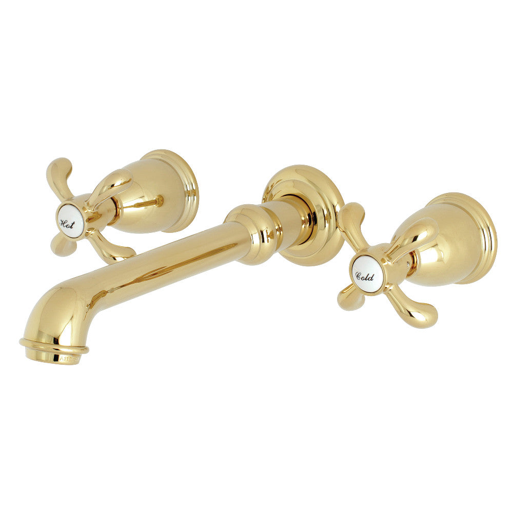 Kingston Brass KS7122TX 8-Inch Center Wall Mount Bathroom Faucet