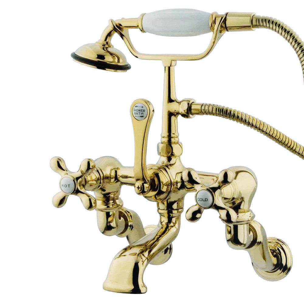 Vintage Wall Mount Clawfoot Tub Faucet with Hand Shower