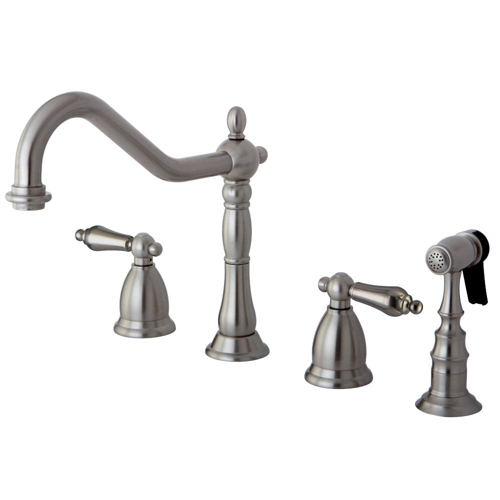 Kingston Brass KS1795ALBS Widespread Kitchen Faucet