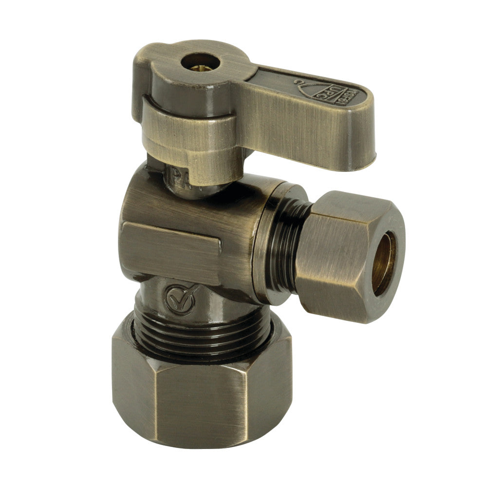 Kingston Brass 5/8" OD Comp x 3/8" OD Comp Angle Stop Valve