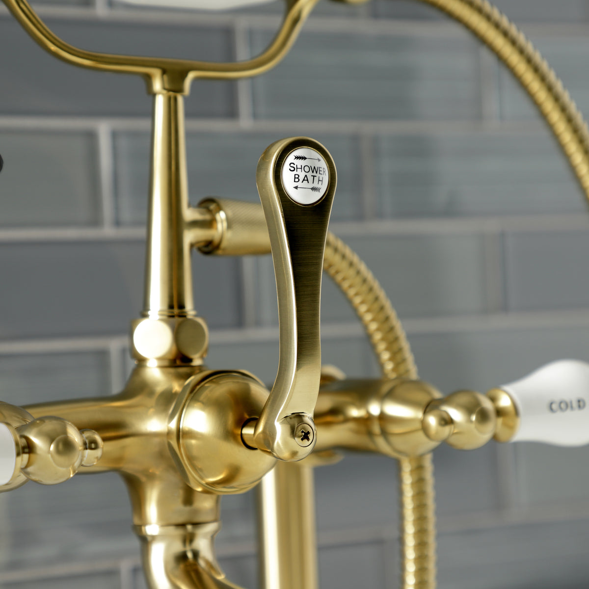 Auqa Vintage Deck Mount Clawfoot Tub Faucet