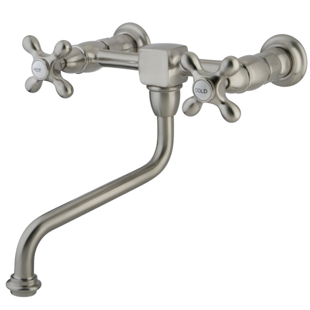 Kingston Brass KS1218AX Heritage Wall Mount Bathroom Faucet