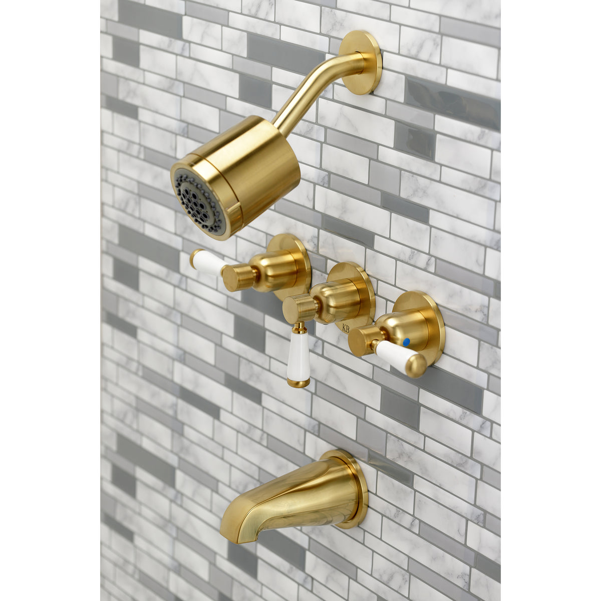 Paris Three-Handle Tub and Shower Faucet