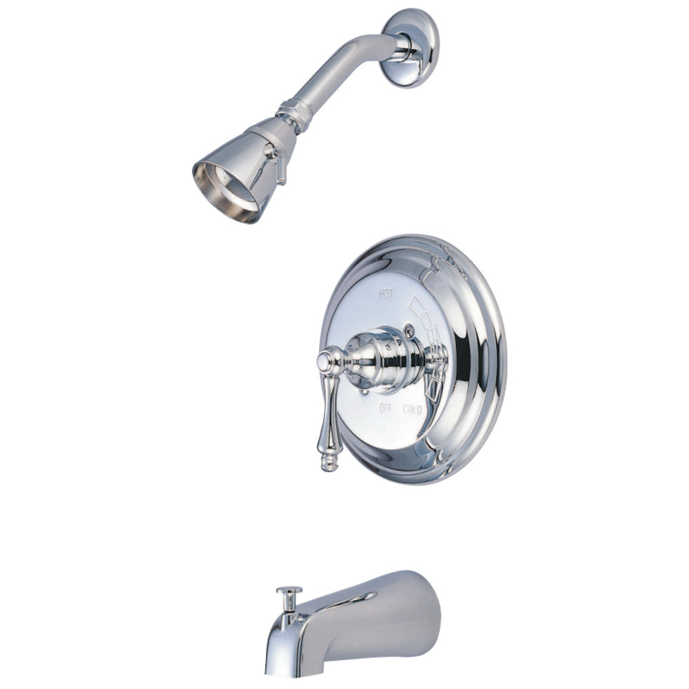 Water Saving Restoration Tub and Shower Faucet with Lever Handles