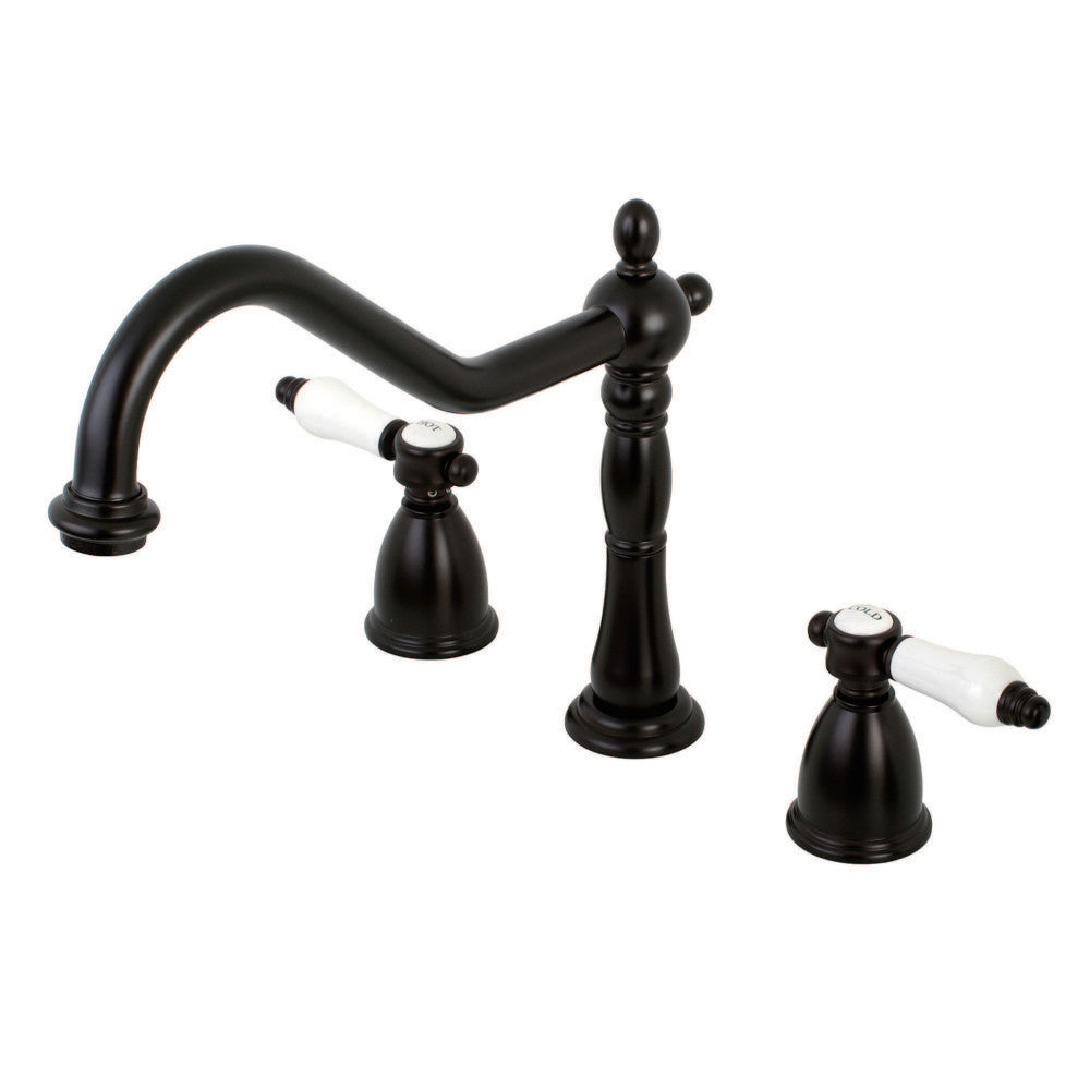 Kingston Brass KB1792BPLLS Widespread Kitchen Faucet