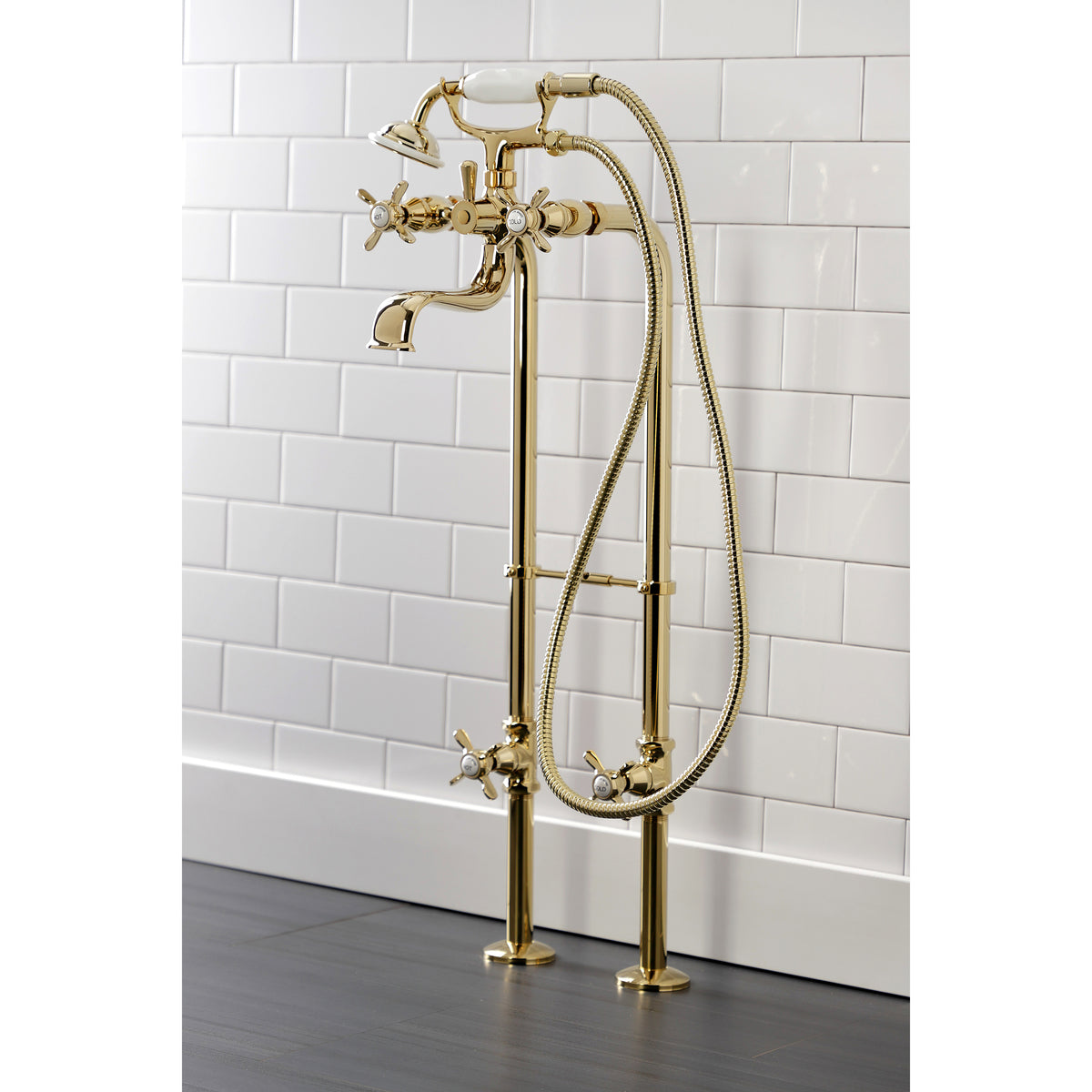 Essex Freestanding Clawfoot Tub Faucet Package with Supply Line