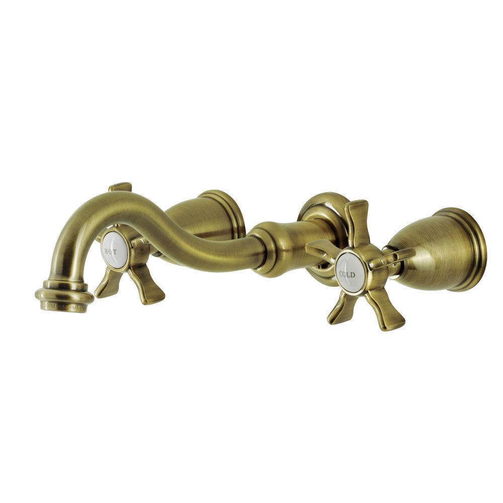Kingston Brass KS3121NX Hamilton Two-Handle Wall Mount Bathroom Faucet
